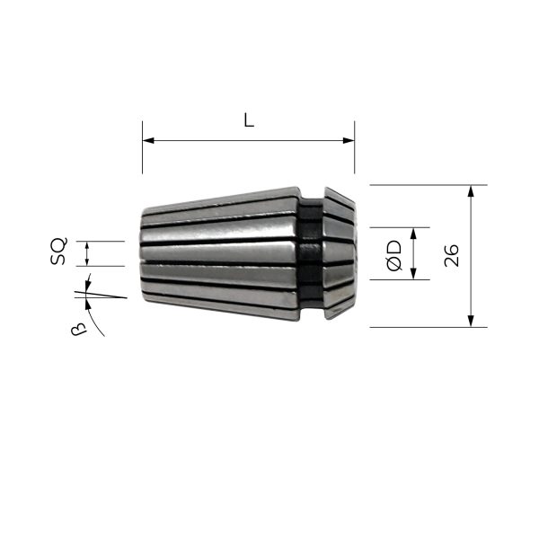 AEM8012 Pinze elastiche ER32 ad alta precisione 0,005 mm