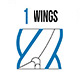 1 wing