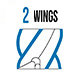 2 wings