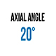 20 axial angle