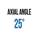 25 axial angle