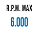 6.000 R.P.M. max