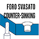 Counter sinking