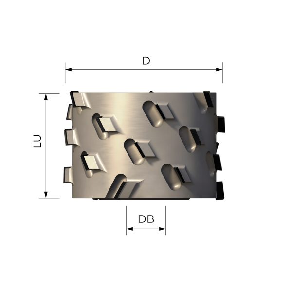 FFD4004 Frese bordatrici ad elica in diamante PCD h4.5 mm assiale 30° con asole antirumore D60